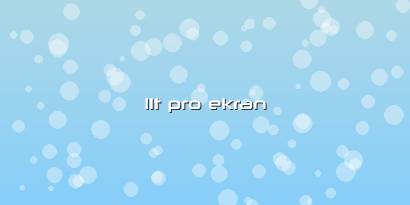 11t Pro Ekran
