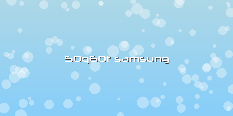 50q60t Samsung