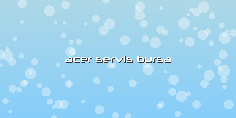 Acer Servis Bursa