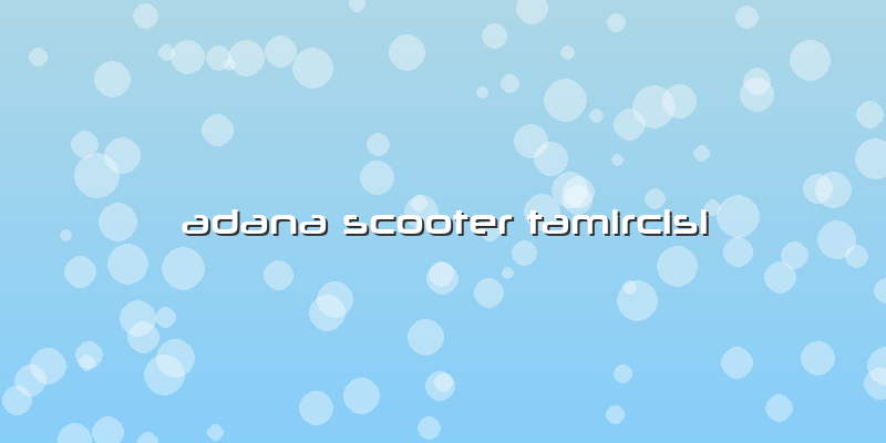 Adana Scooter Tamircisi