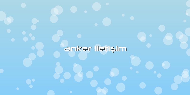 Anker Iletişim