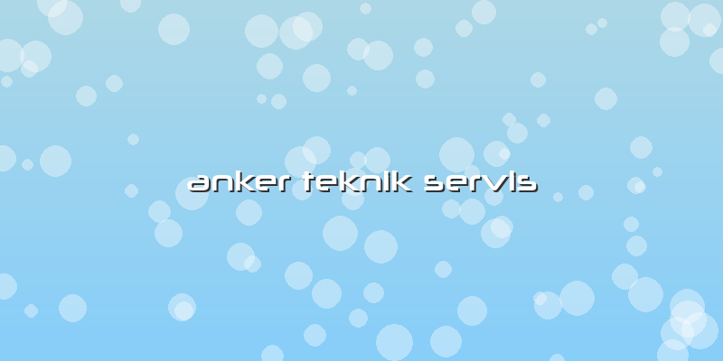 Anker Teknik Servis