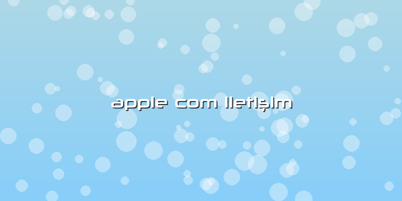 Apple Com Iletişim