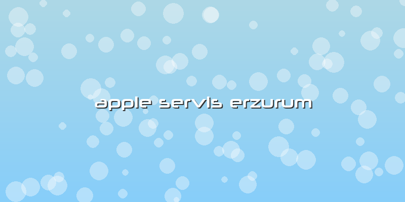Apple Servis Erzurum