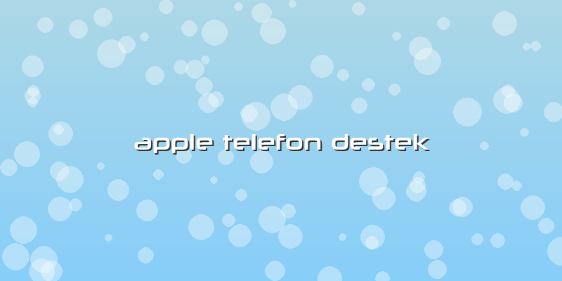 Apple Telefon Destek