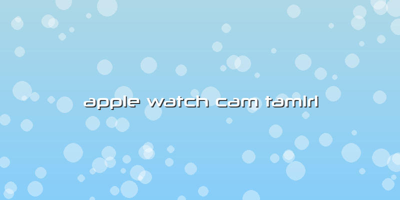 Apple Watch Cam Tamiri