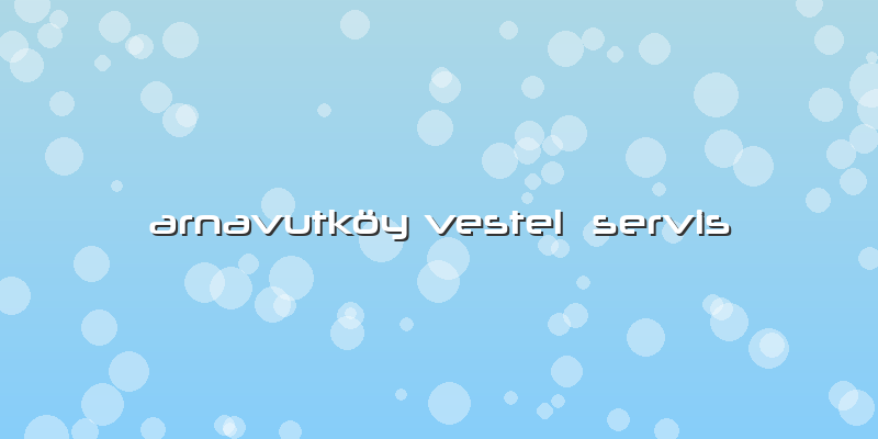 Arnavutköy Vestel  Servis