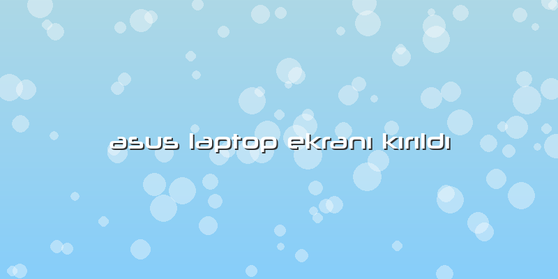 Asus Laptop Ekranı Kırıldı