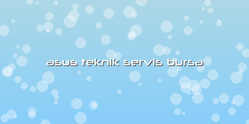 Asus Teknik Servis Bursa