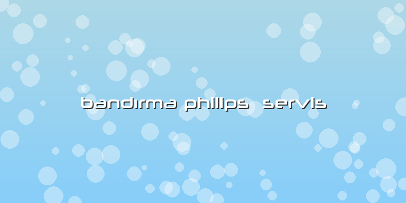 Bandırma Philips  Servis