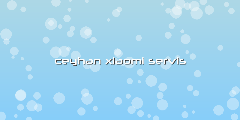 Ceyhan Xiaomi Servis