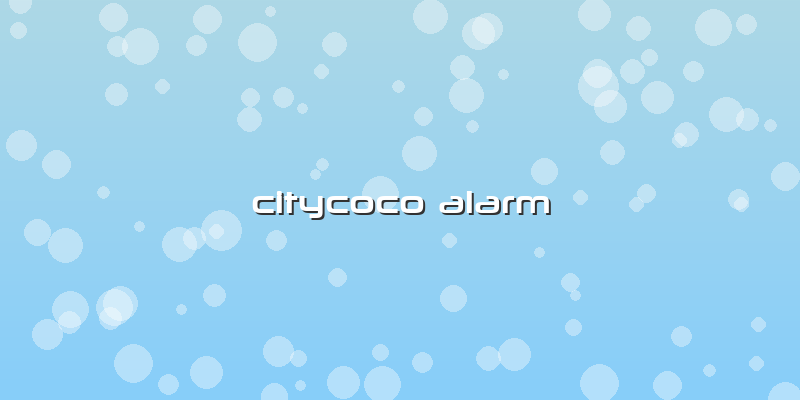 Citycoco Alarm