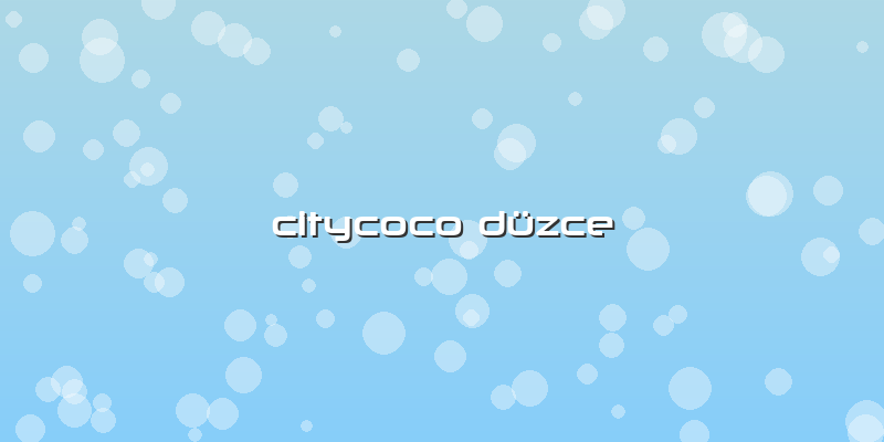 Citycoco Düzce