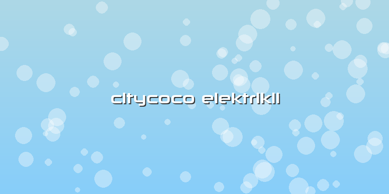 Citycoco Elektrikli