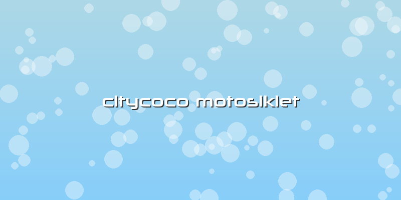 Citycoco Motosiklet