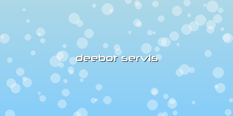 Deebot Servis