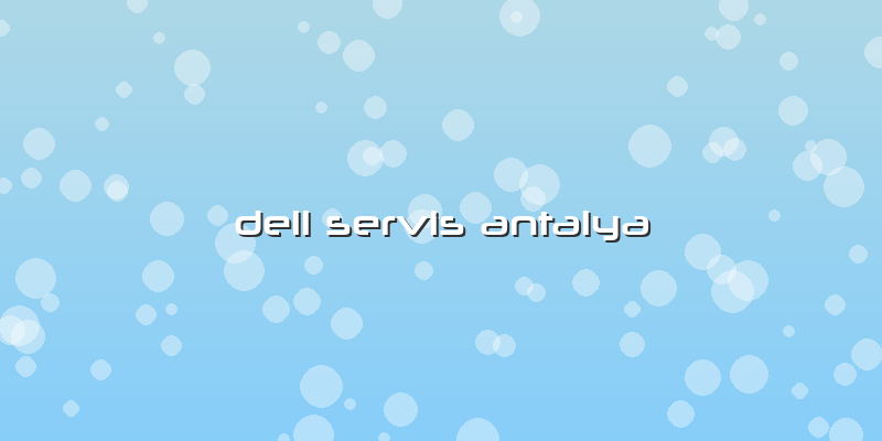 Dell Servis Antalya