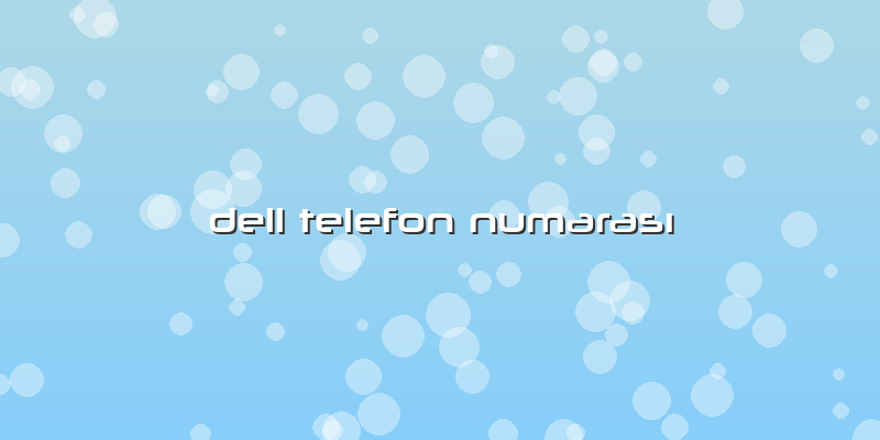 Dell Telefon Numarası