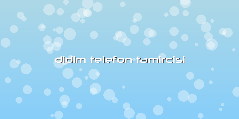 Didim Telefon Tamircisi