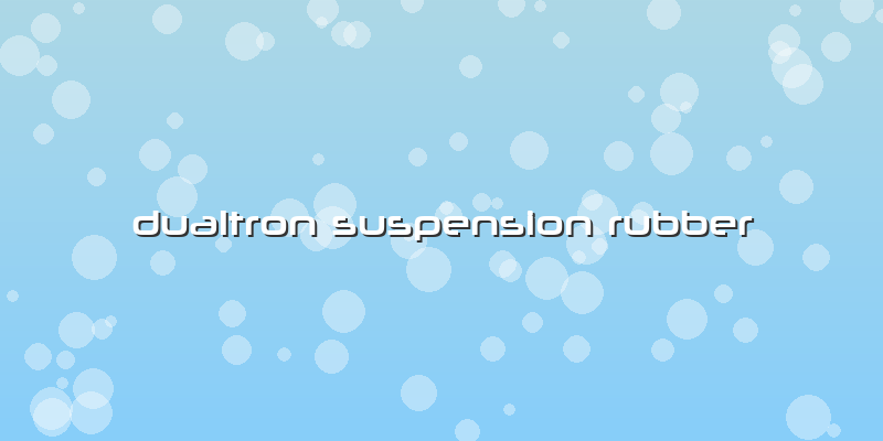 Dualtron Suspension Rubber