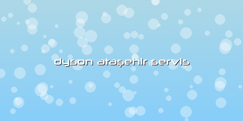 Dyson Ataşehir Servis