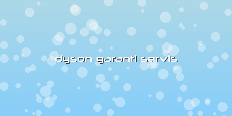 Dyson Garanti Servis