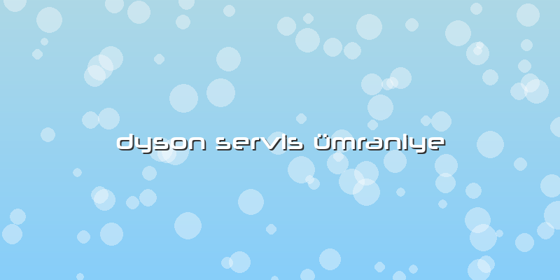 Dyson Servis ümraniye
