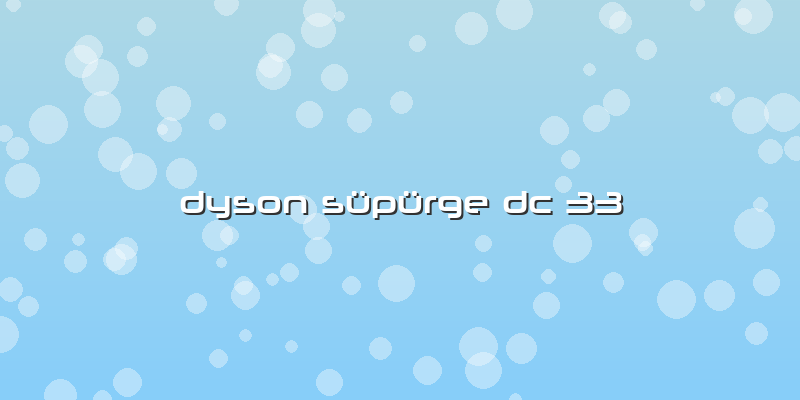 Dyson Süpürge Dc 33