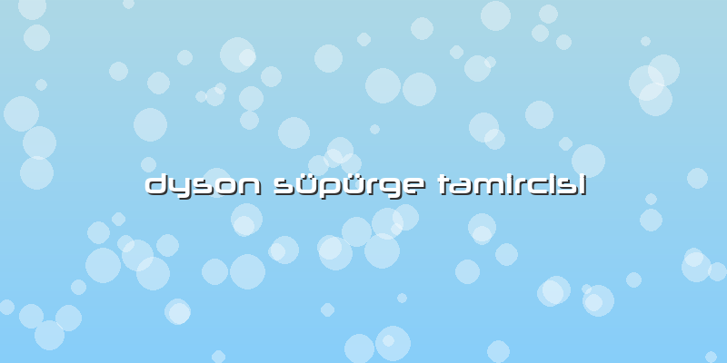 Dyson Süpürge Tamircisi