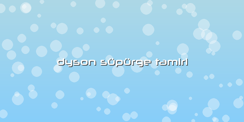 Dyson Süpürge Tamiri