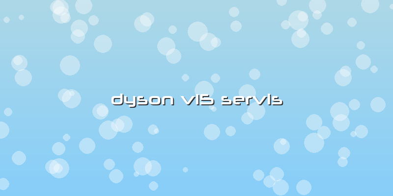 Dyson V15 Servis