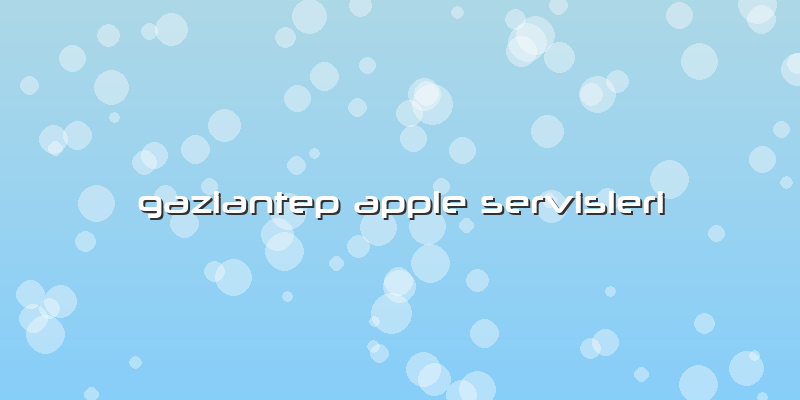 Gaziantep Apple Servisleri