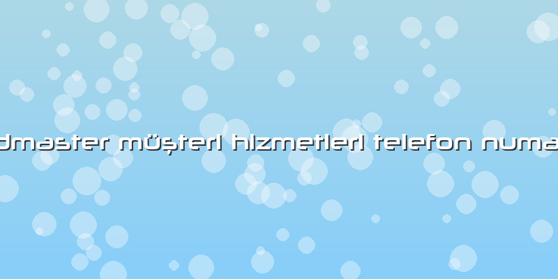 Goldmaster Müşteri Hizmetleri Telefon Numarası