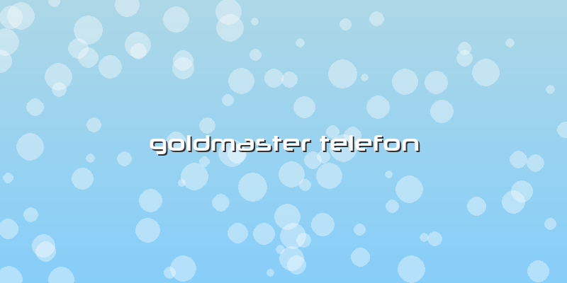 Goldmaster Telefon