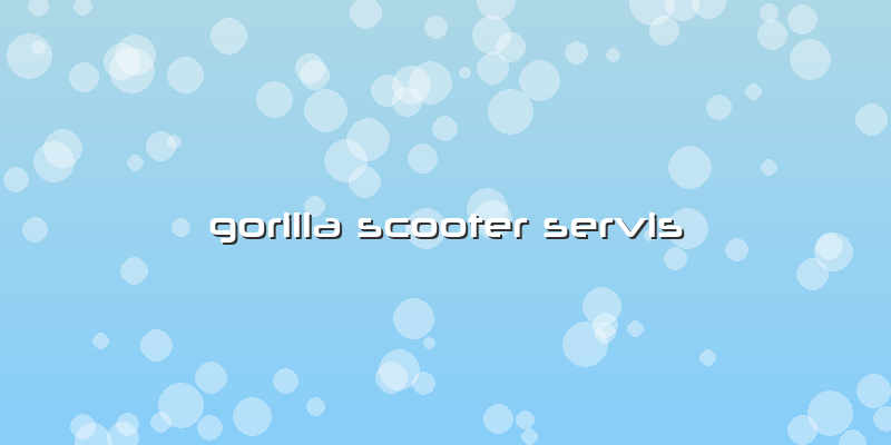 Gorilla Scooter Servis