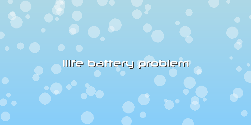 Ilife Battery Problem