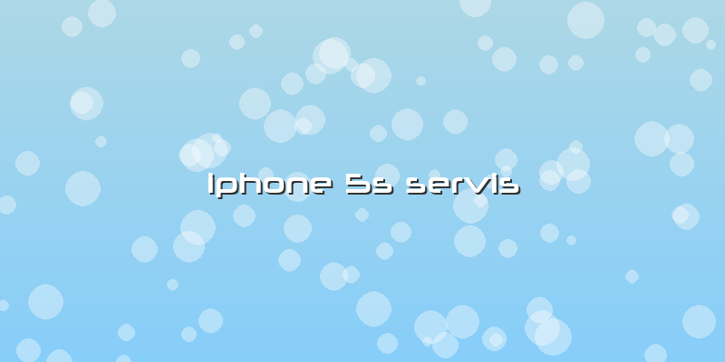 Iphone 5s Servis