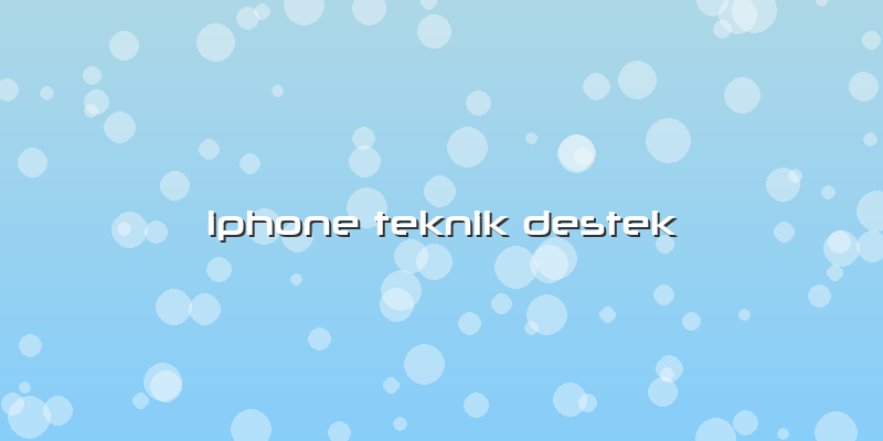 Iphone Teknik Destek