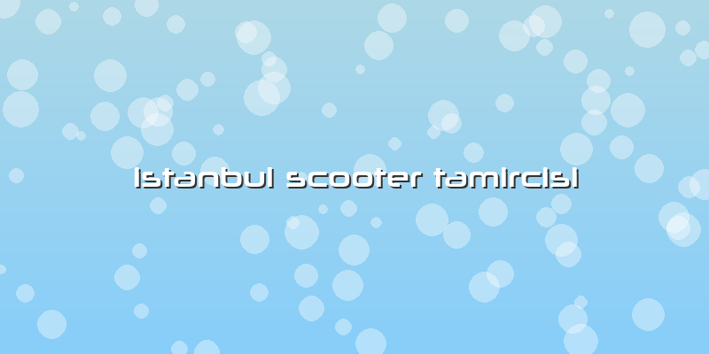 Istanbul Scooter Tamircisi