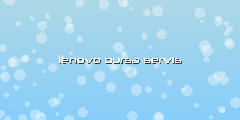 Lenovo Bursa Servis