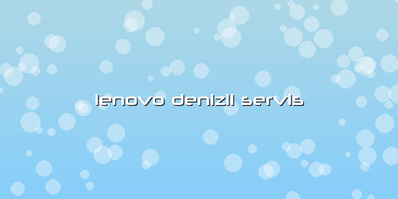 Lenovo Denizli Servis