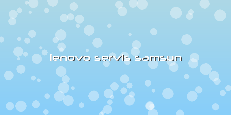Lenovo Servis Samsun