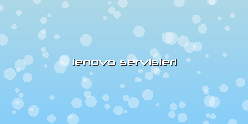 Lenovo Servisleri