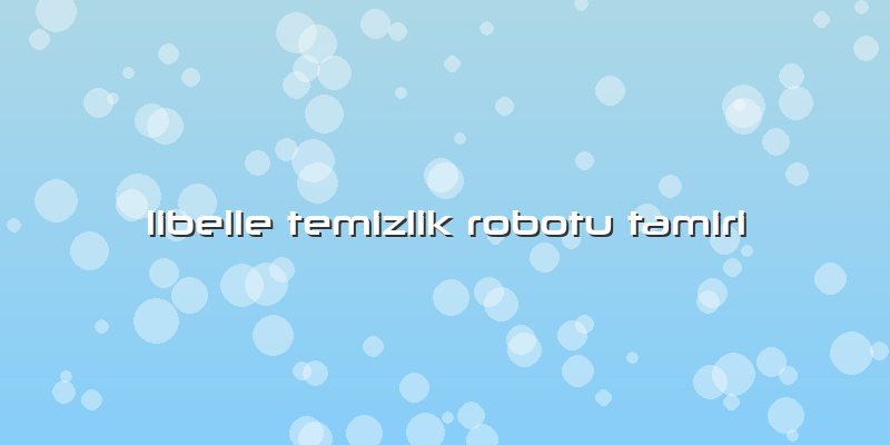 Libelle Temizlik Robotu Tamiri