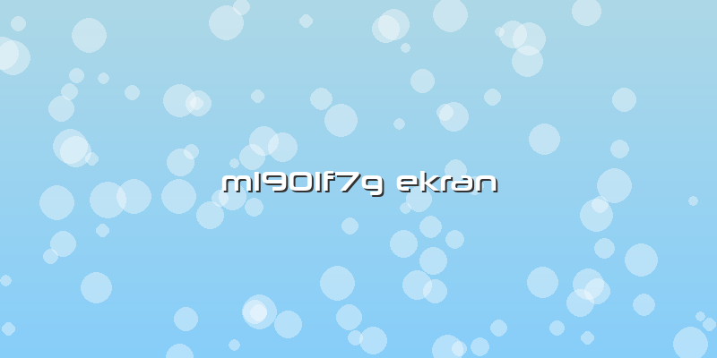 M1901f7g Ekran