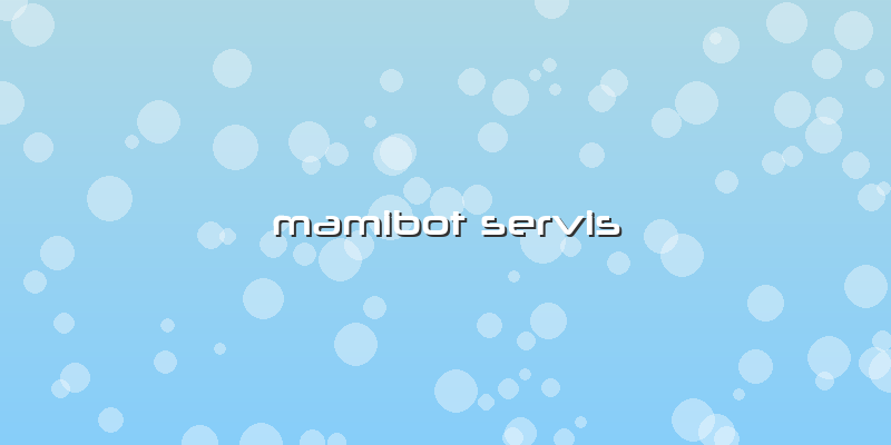 Mamibot Servis