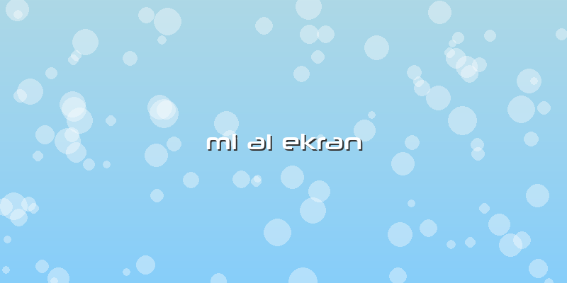 Mi A1 Ekran