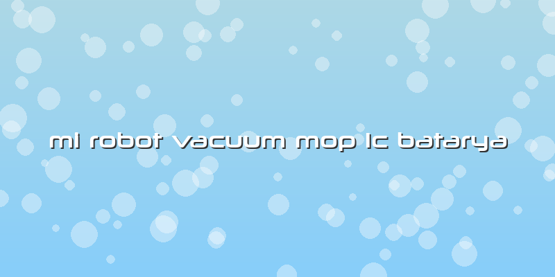Mi Robot Vacuum Mop 1c Batarya