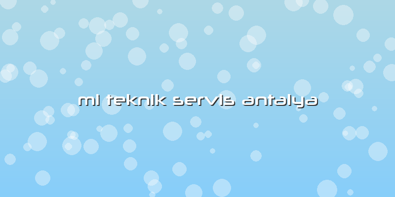 Mi Teknik Servis Antalya