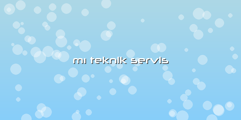 Mı Teknik Servis